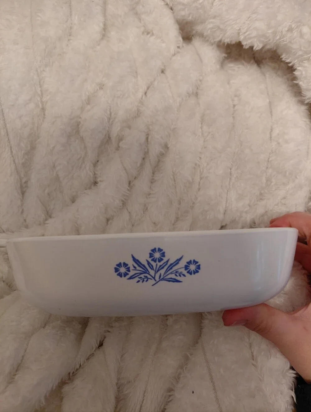 P9B 2.5 Quart Corning Ware Blue Cornflower Casserole Dish